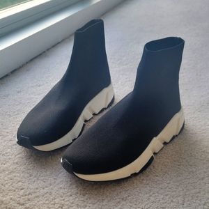 Black and white sneakers